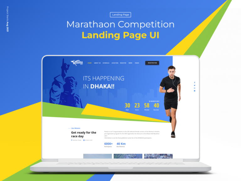 Jamil Sujon Dhaka Marathon UI UX